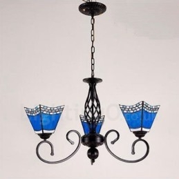 3 Light Mediterranean Style Integrated Metal Chandelier