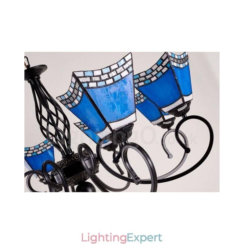 8 Light Mediterranean Style Integrated Metal Chandelier