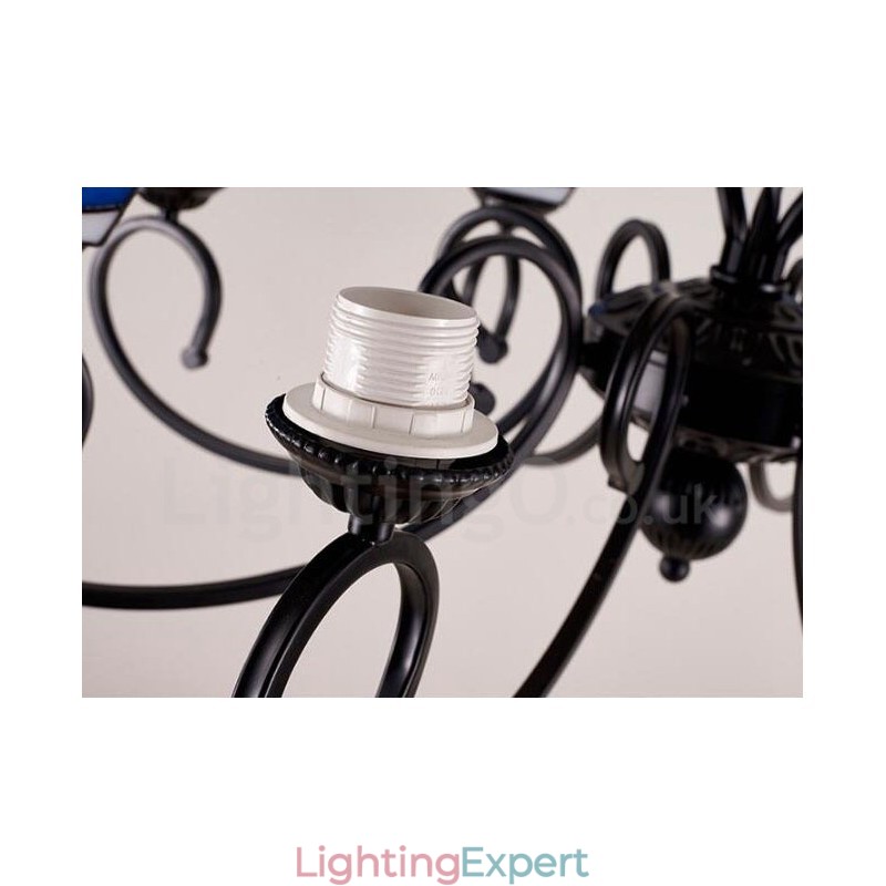 8 Light Mediterranean Style Integrated Metal Chandelier