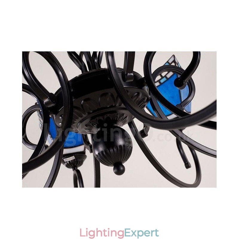 8 Light Mediterranean Style Integrated Metal Chandelier