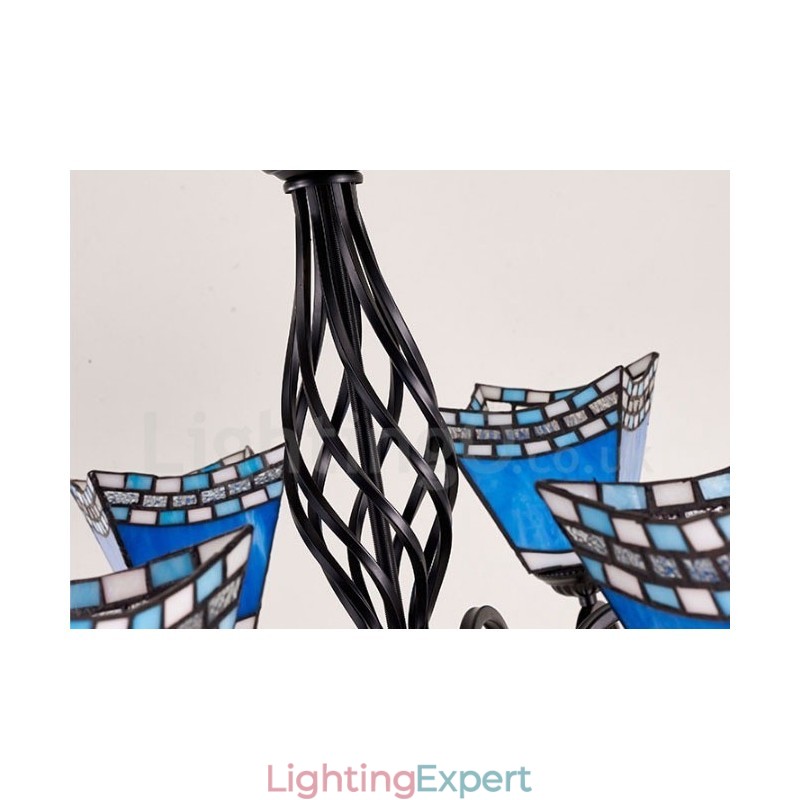 8 Light Mediterranean Style Integrated Metal Chandelier