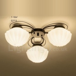 3 Light Rustic Lodge Integrated Chandelier