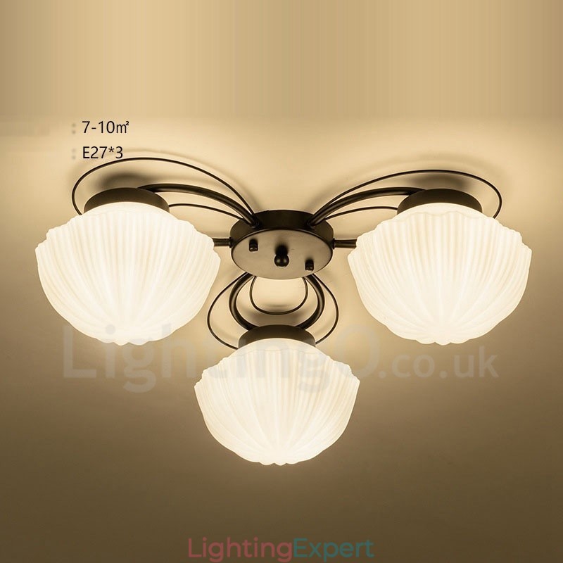 3 Light Rustic Lodge Integrated Chandelier