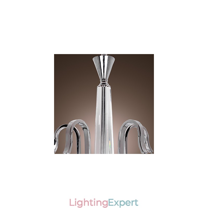 Modern Contemporary Crystal Electroplated Chandelier