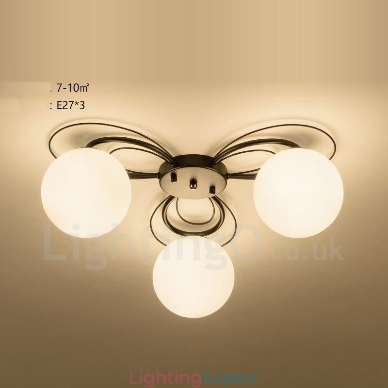 3 Light Rustic Lodge Integrated Chandelier
