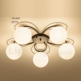 5 Light Rustic Lodge Integrated Chandelier