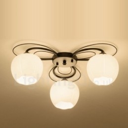 3 Light Rustic Lodge Integrated Chandelier