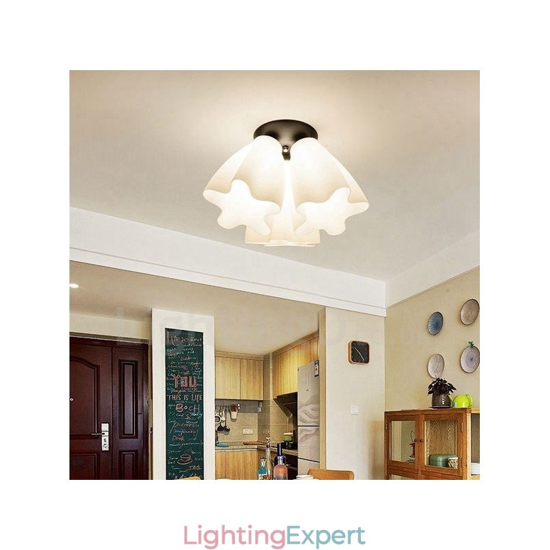 3 Light Rustic Lodge Integrated Chandelier