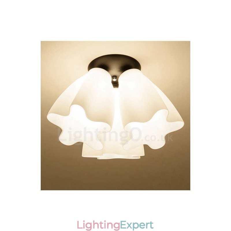 3 Light Rustic Lodge Integrated Chandelier