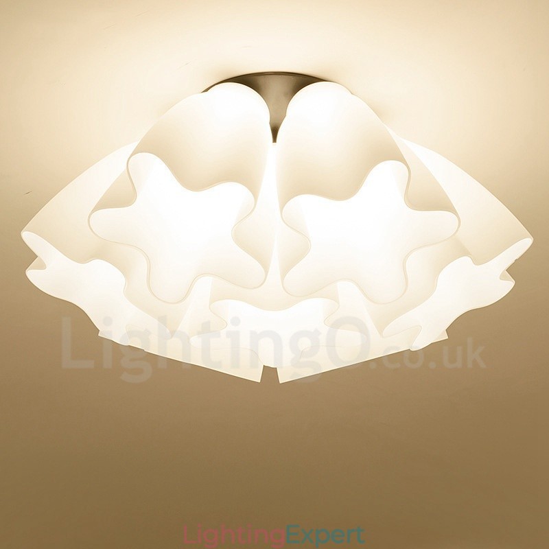 7 Light Rustic Lodge Integrated Chandelier