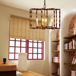 American Country Simple Antique Copper Iron Chandelier Chandelier Creative