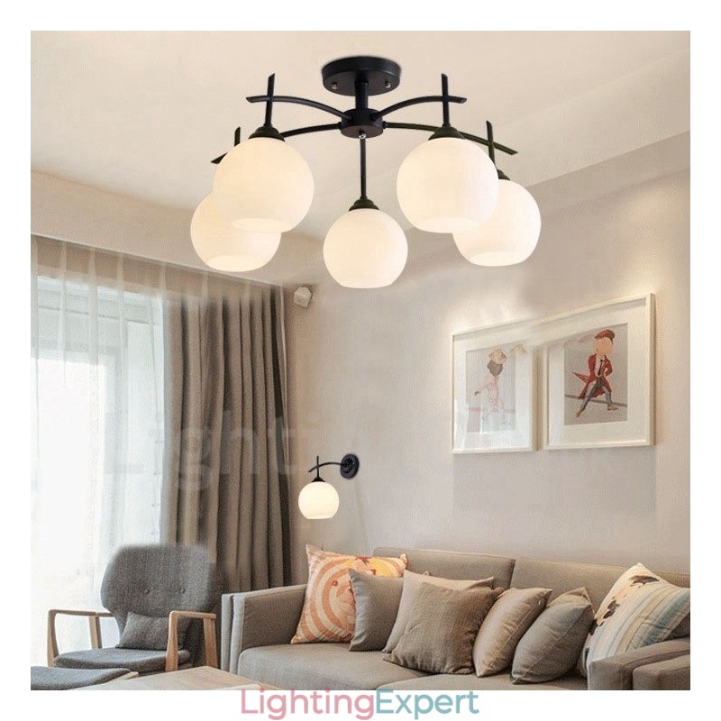 5 Light Traditional Classic Integrated Chandelier
