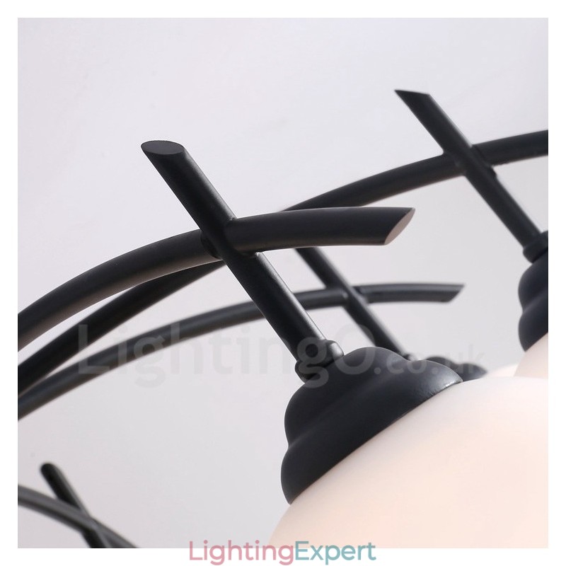 8 Light Traditional Classic Integrated Chandelier