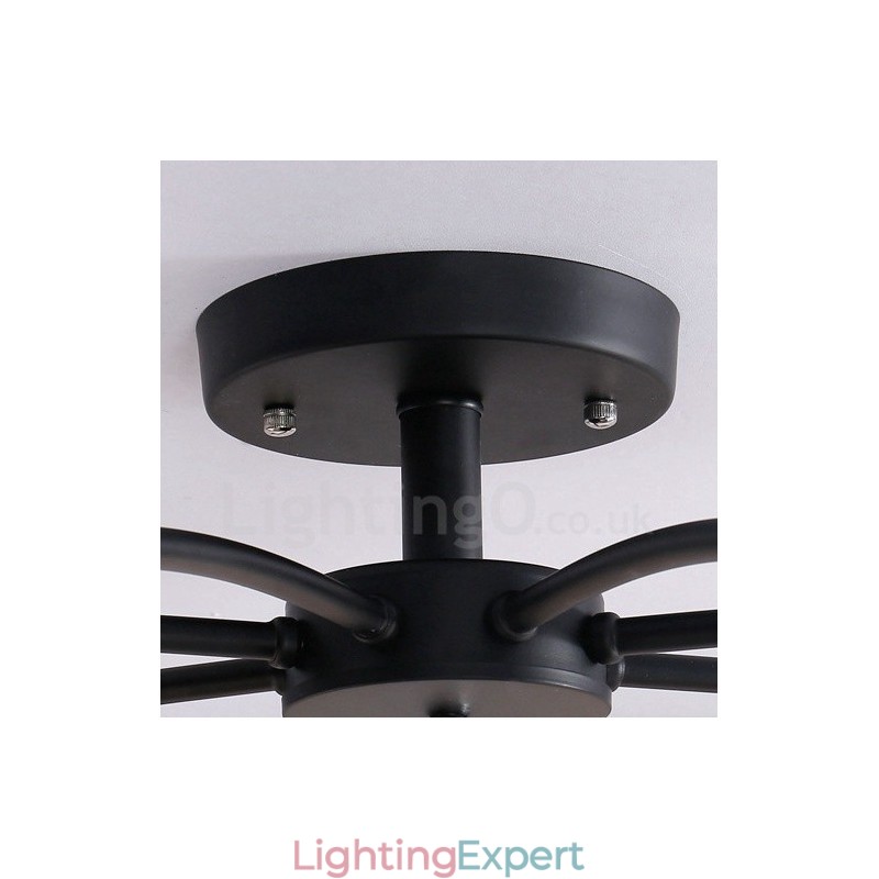 8 Light Traditional Classic Integrated Chandelier