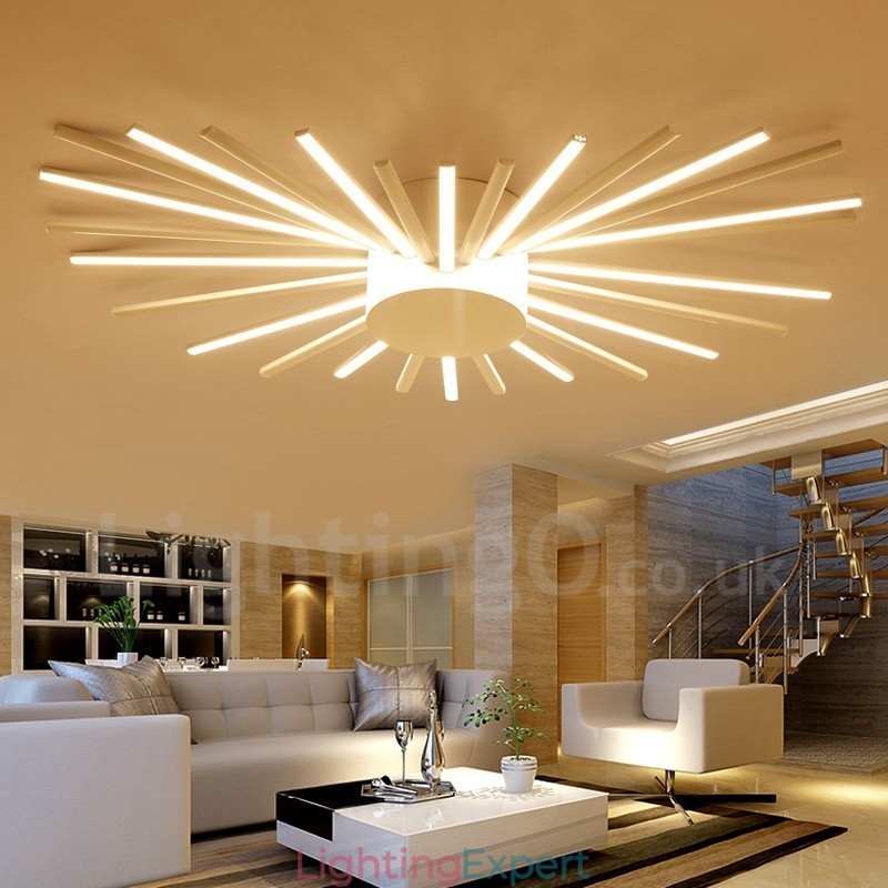 28 Light Modern Contemporary Integrated Metal Chandelier