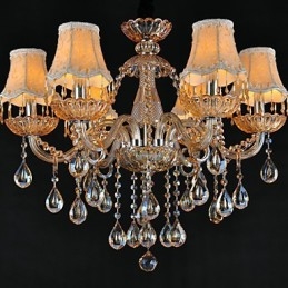 Chandelier Crystal Traditional Classic Glass 6 Light