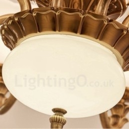 15 Light Traditional Classic Integrated Metal Luxury Chandelier