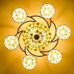 9 Light Mediterranean Style Integrated Chandelier