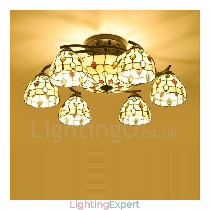 9 Light Mediterranean Style Integrated Chandelier