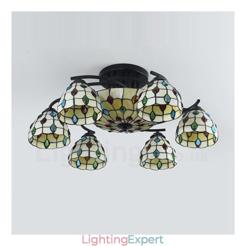9 Light Mediterranean Style Integrated Chandelier