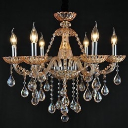 Chandelier Crystal Traditional Classic Glass 6 Light