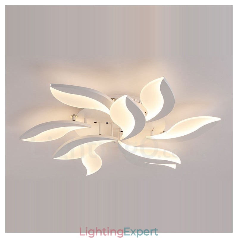 9 Light Modern Contemporary Integrated 68W Chandelier