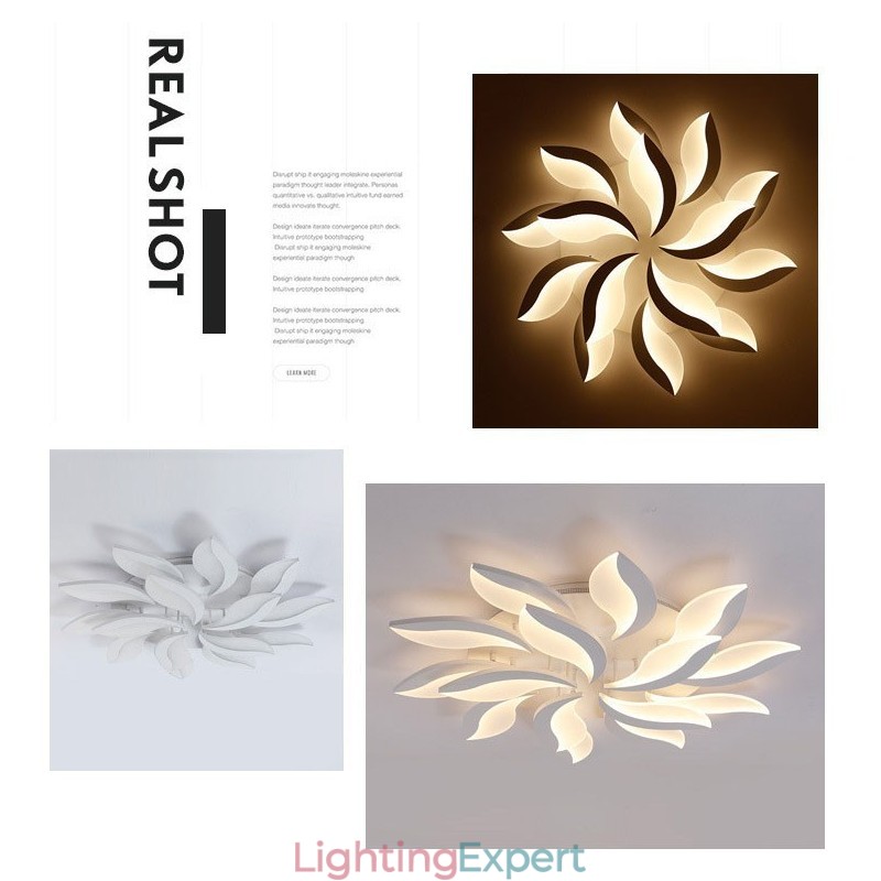 15 Light Modern Contemporary Integrated 128W Chandelier