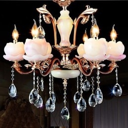 European Style Luxury Zinc Alloy Jade Crystal Pendant