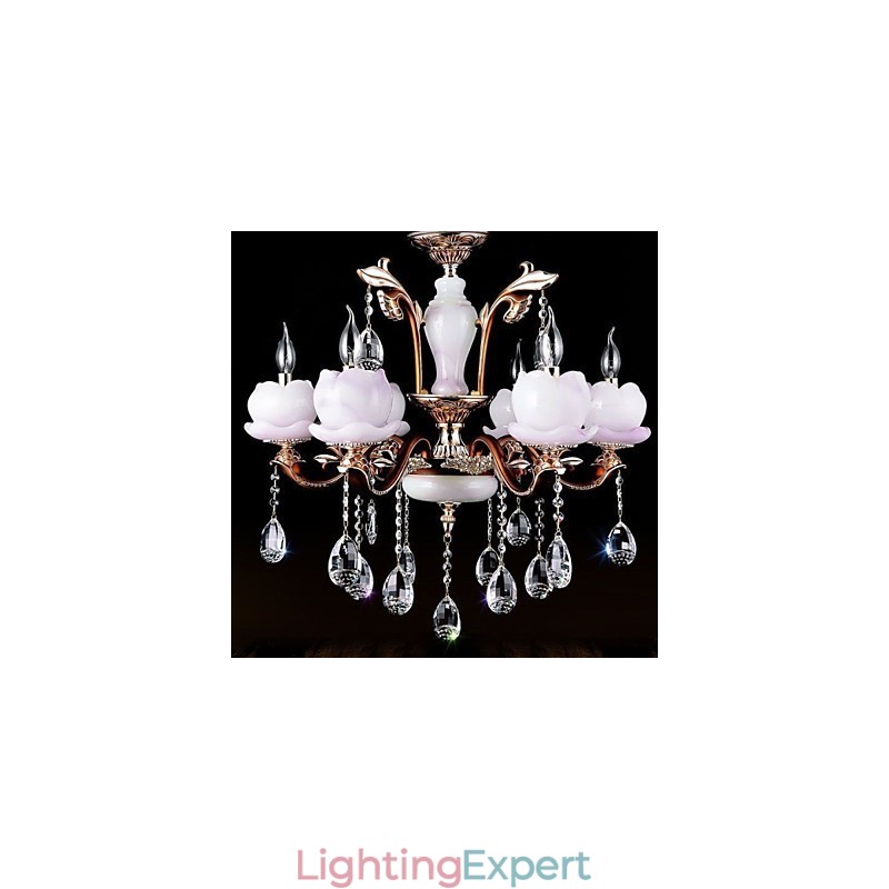 European Style Luxury Zinc Alloy Jade Crystal Pendant