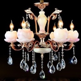 European Style Luxury Zinc Alloy Jade Crystal Pendant