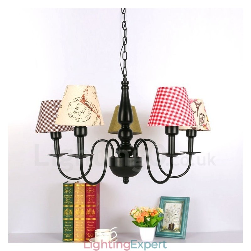 Mediterranean Style Integrated Metal Chandelier