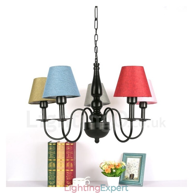 Mediterranean Style Integrated Metal Chandelier