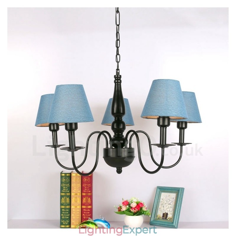 Mediterranean Style Integrated Metal Chandelier