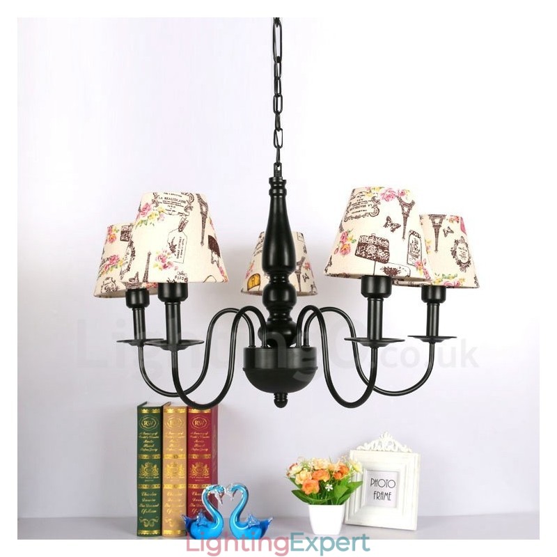 Mediterranean Style Integrated Metal Chandelier