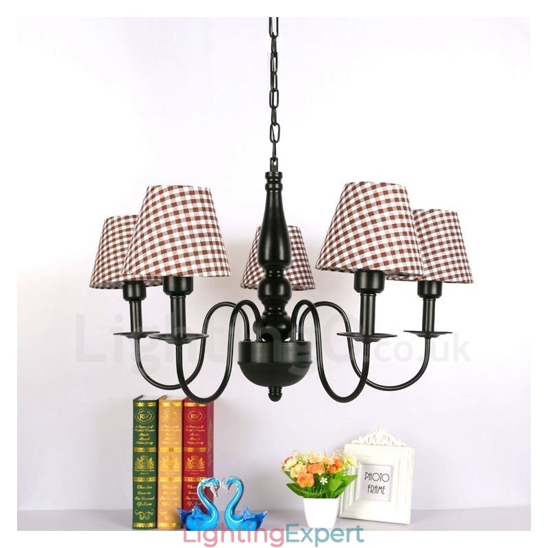 Mediterranean Style Integrated Metal Chandelier