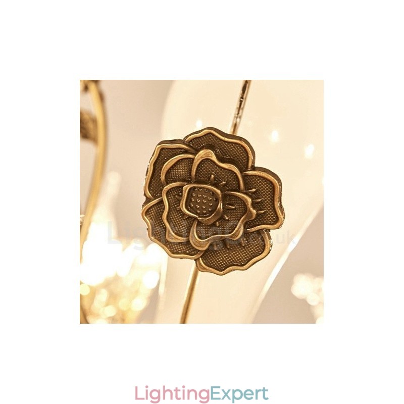 15 Light Traditional Classic Integrated Metal Chandelier