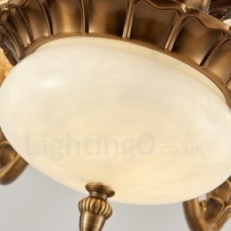 15 Light Traditional Classic Integrated Metal Chandelier