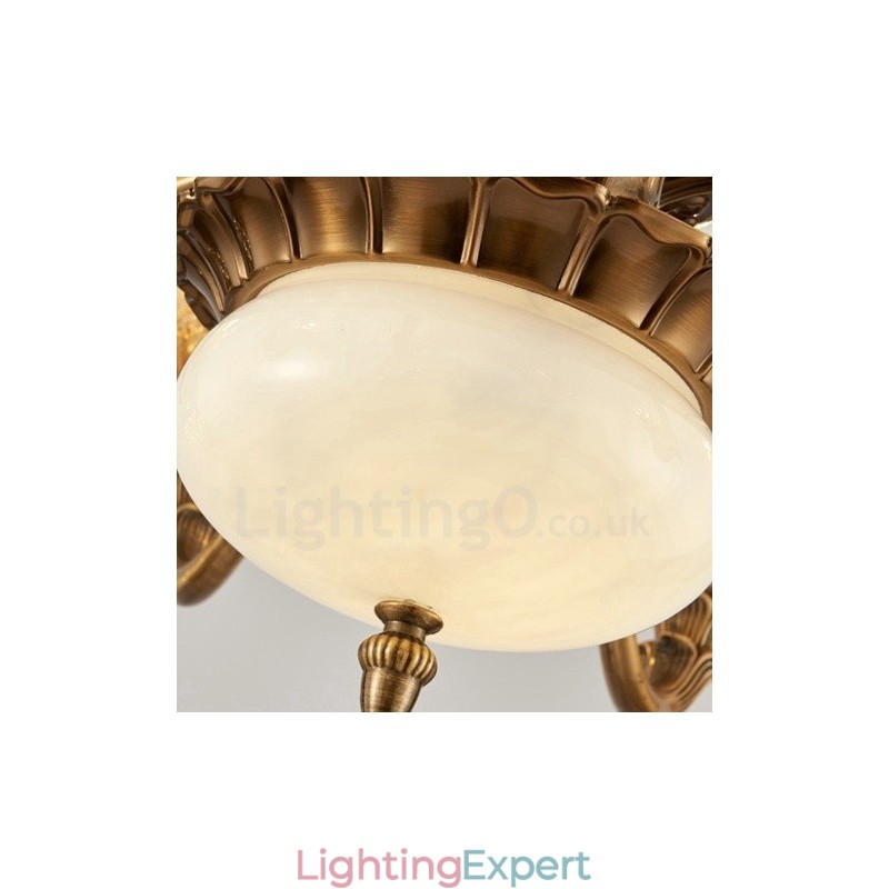 15 Light Traditional Classic Integrated Metal Chandelier