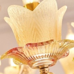 6 Light Traditional Classic Integrated Metal Chandelier