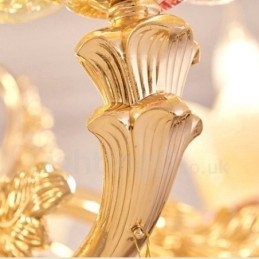 8 Light Traditional Classic Integrated Metal Chandelier