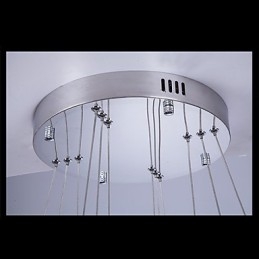 Pendant Light Modern Lighting Warm White Three Rings D204060 Transparent K9 Large Crystal Ceiling Lights