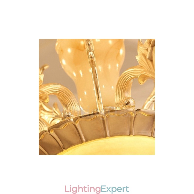 15 Light Traditional Classic Integrated Metal Chandelier