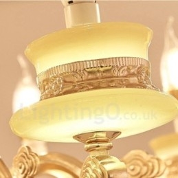 15 Light Traditional Classic Integrated Metal Chandelier