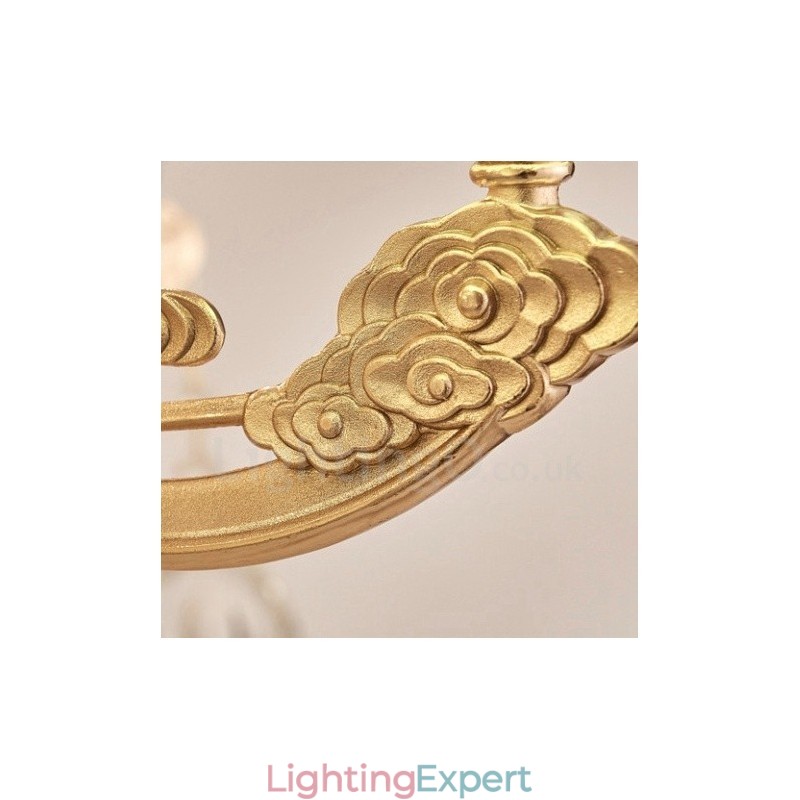 15 Light Traditional Classic Integrated Metal Chandelier