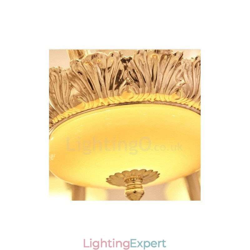 15 Light Traditional Classic Integrated Metal Chandelier