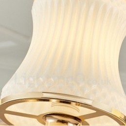 8 Light Traditional Classic Integrated Metal Chandelier