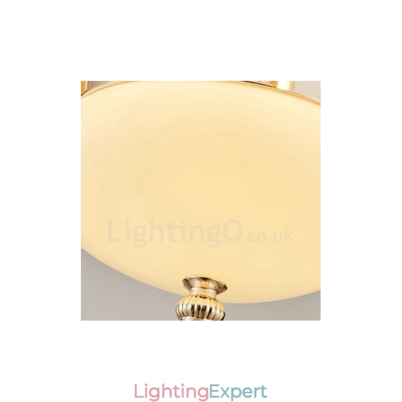 8 Light Traditional Classic Integrated Metal Chandelier