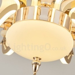 15 Light Traditional Classic Integrated Metal Chandelier