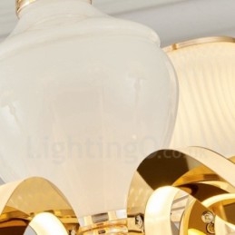15 Light Traditional Classic Integrated Metal Chandelier