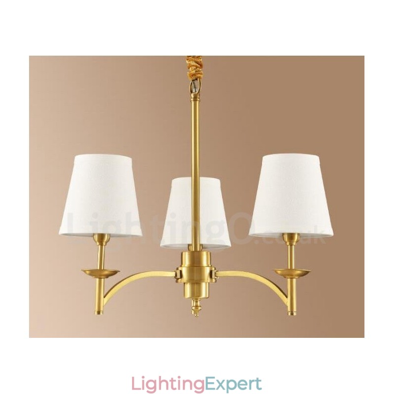 3 Light Rustic Lodge Integrated Metal Copper Chandelier